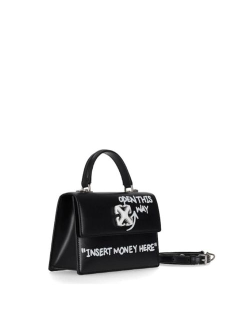 JITNEY 1.4 TOP HANDLE QUOTE OFF-WHITE | OWNP062C99LEA00410011001 BLACK